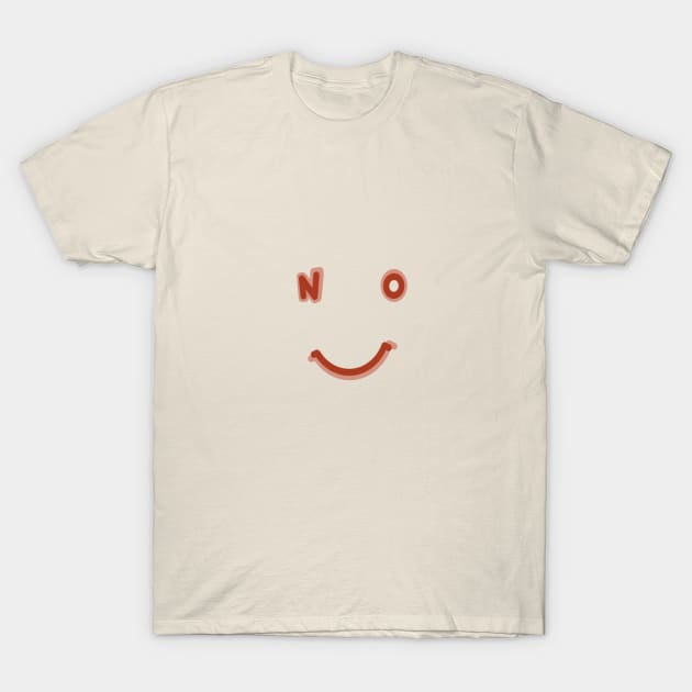 retro NO T-Shirt by minimalist studio